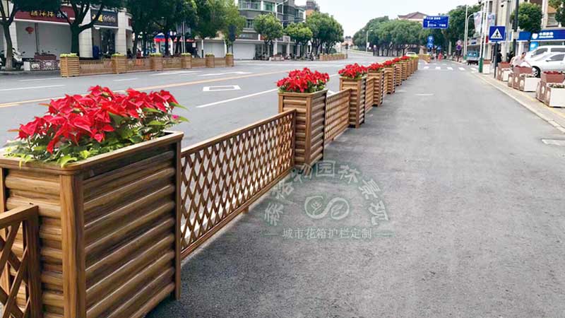 喀什道路绿化铝合金材质花箱
