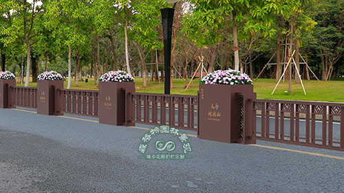 吉安城市印象花箱护栏绿化隔离栏