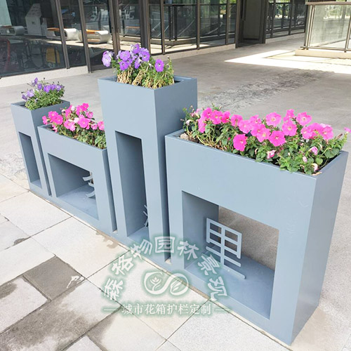 金属高低四组合花箱